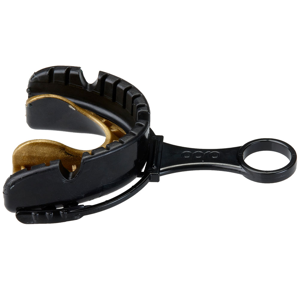 OPRO Mouth Guard, Gold, Braces, black