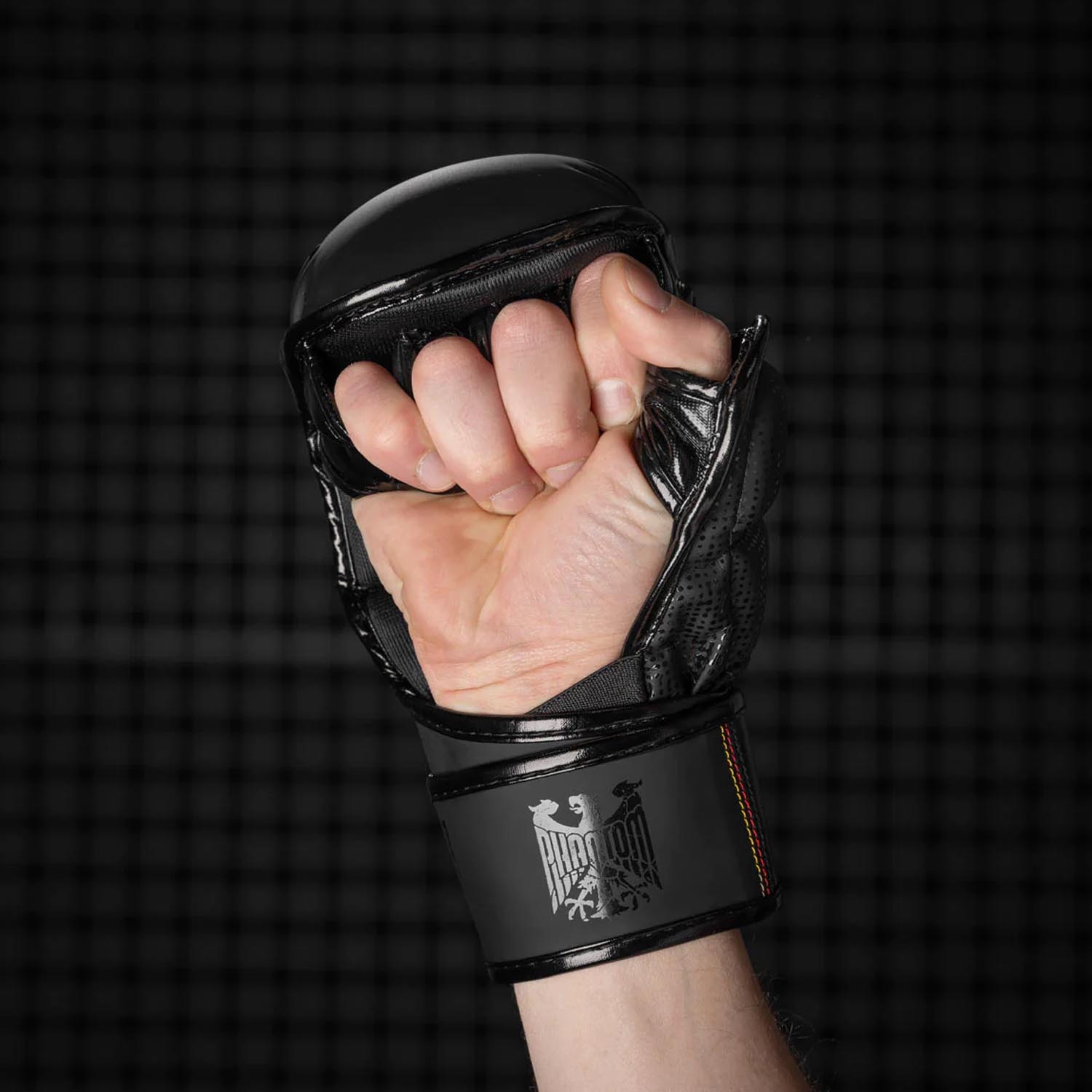 Phantom Athletics MMA Sparring Gloves, German Eagle, black, S/M