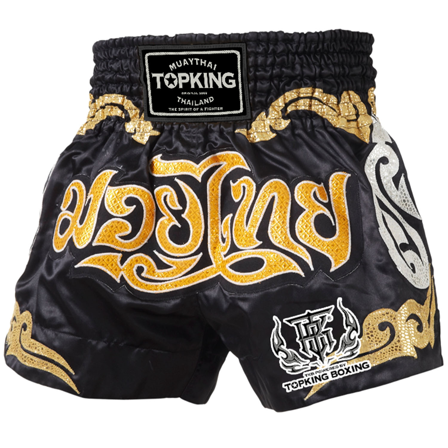TOP KING BOXING Muay Thai Shorts, TKTBS 061, black, S