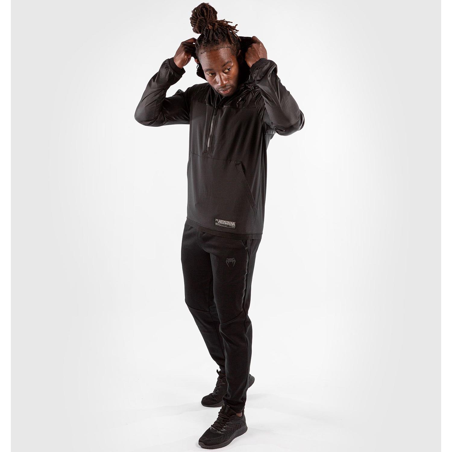 VENUM Half Zip Hoody, Laser XT, black-black, XL