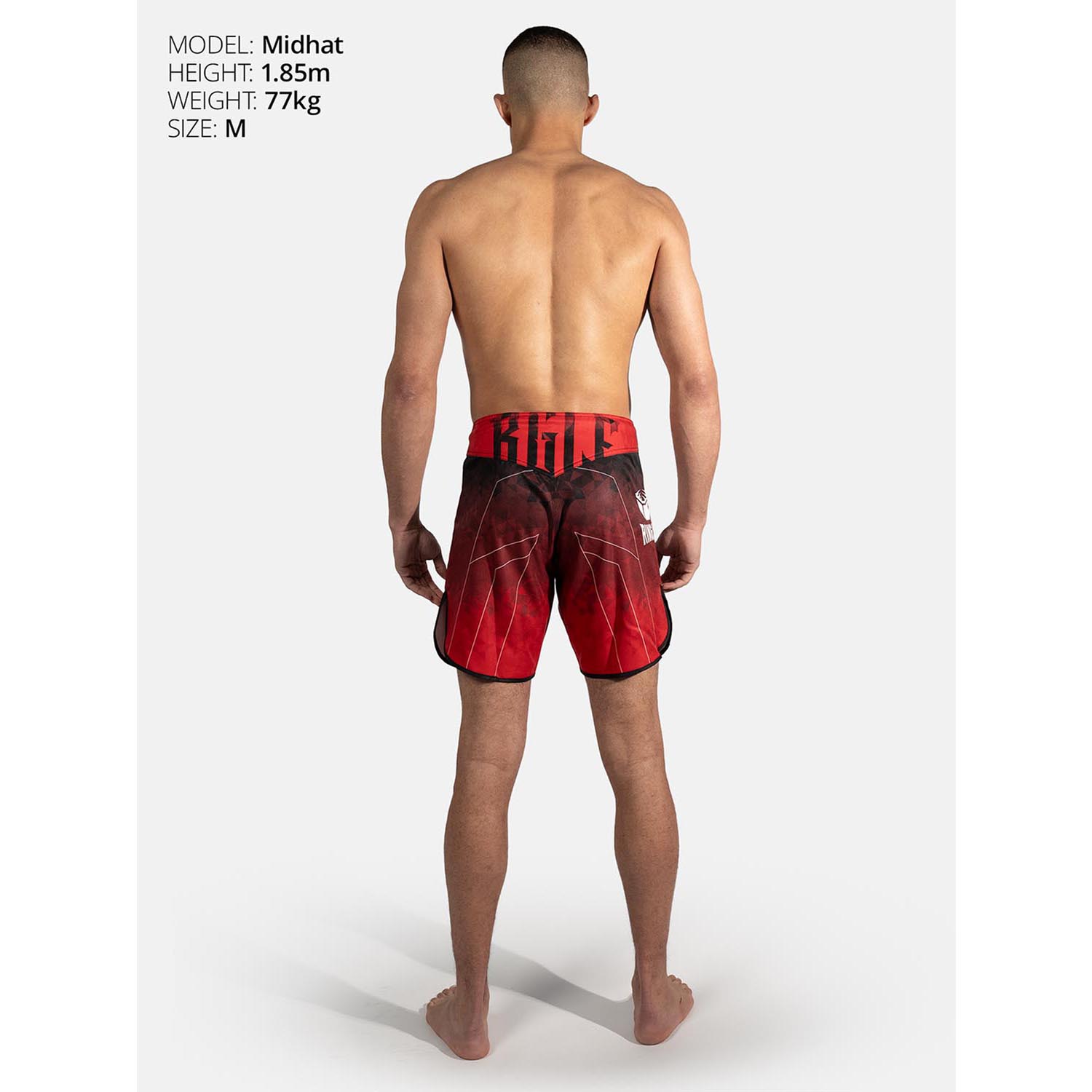 RINGLIFE MMA Shorts - Transition schwarz-rot XS