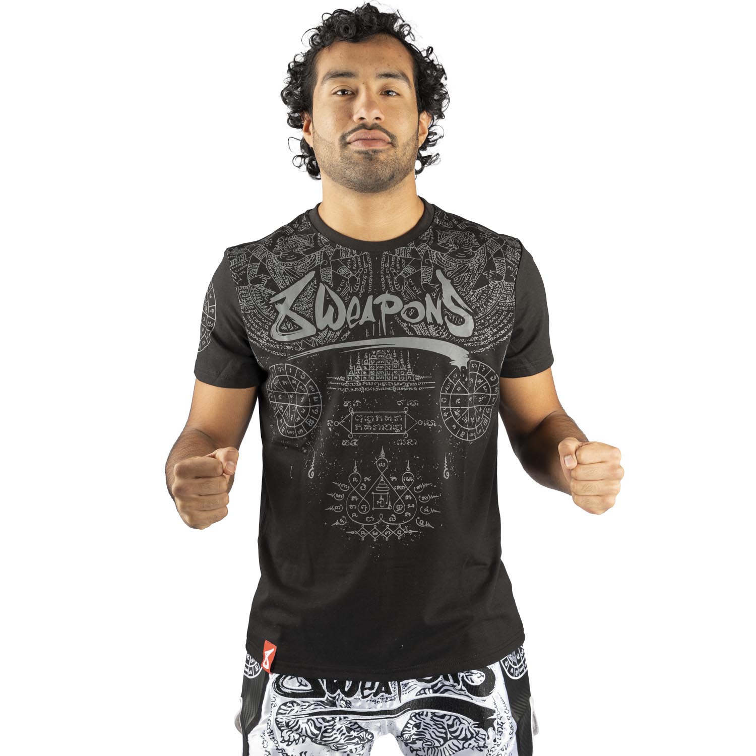 8 WEAPONS T-Shirt, Yantra, schwarz, M