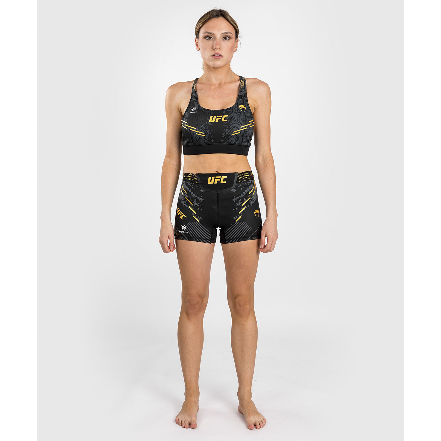 VENUM Sports Bra, Women, UFC Fight Night, Adrenaline, black-gold, XS