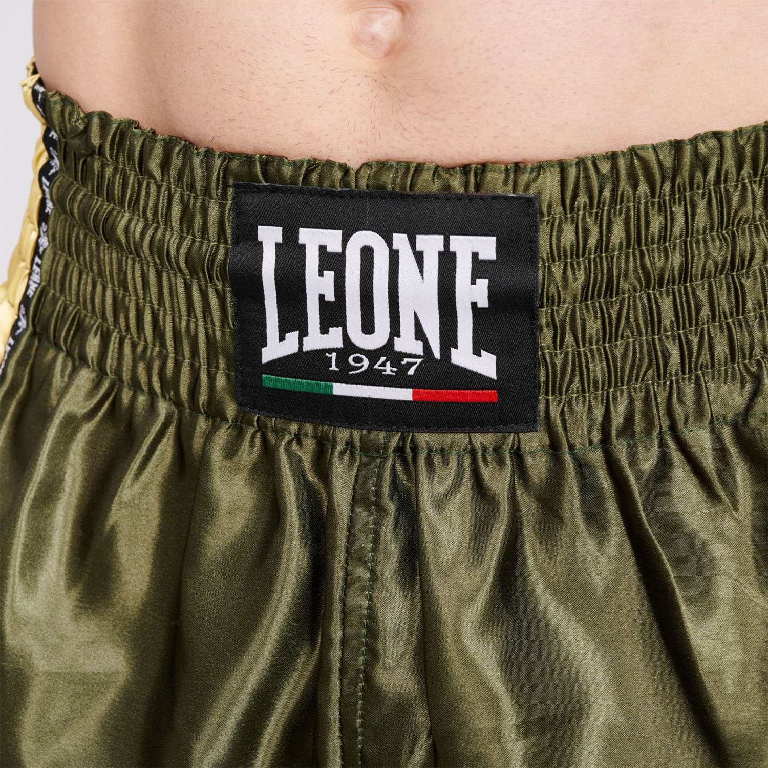 LEONE Muay Thai Shorts, Training, AB760, grün, XL