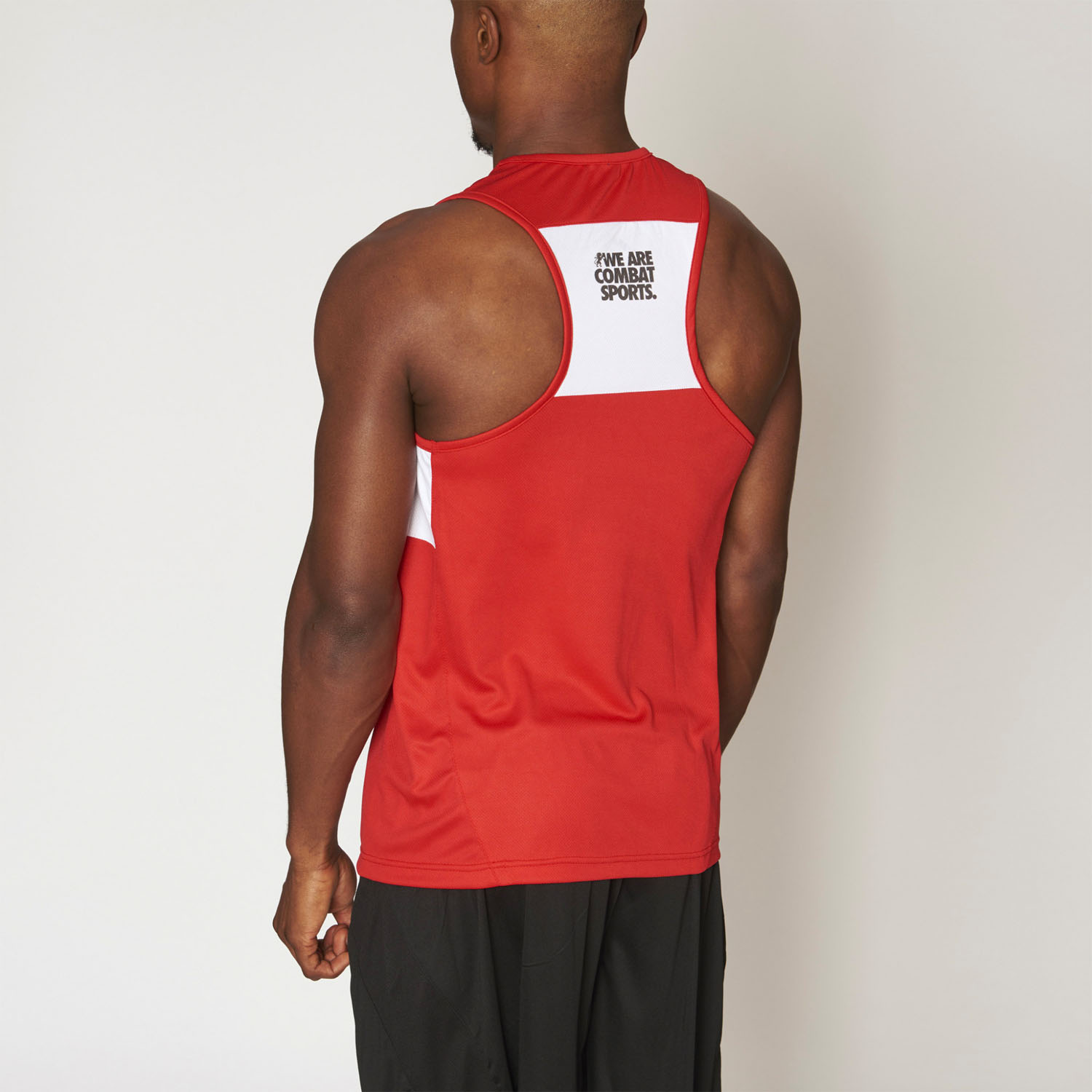 LEONE Boxing Top, Singlet, Shock, AB224, red, L