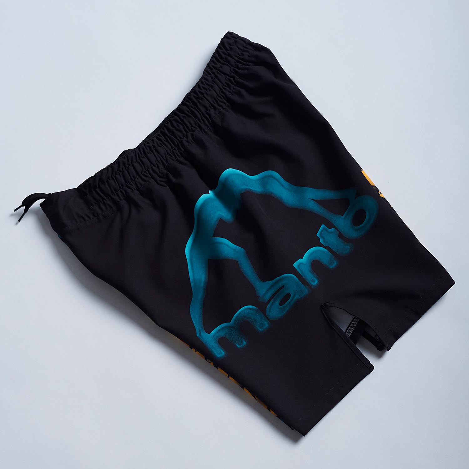 MANTO MMA Fight Shorts, Big Buddha, black-blue, XL