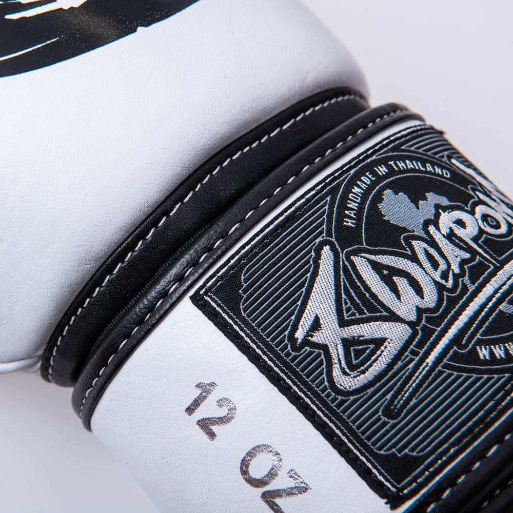 8 WEAPONS Boxhandschuhe, BIG 8 Premium, weiß, 16 Oz