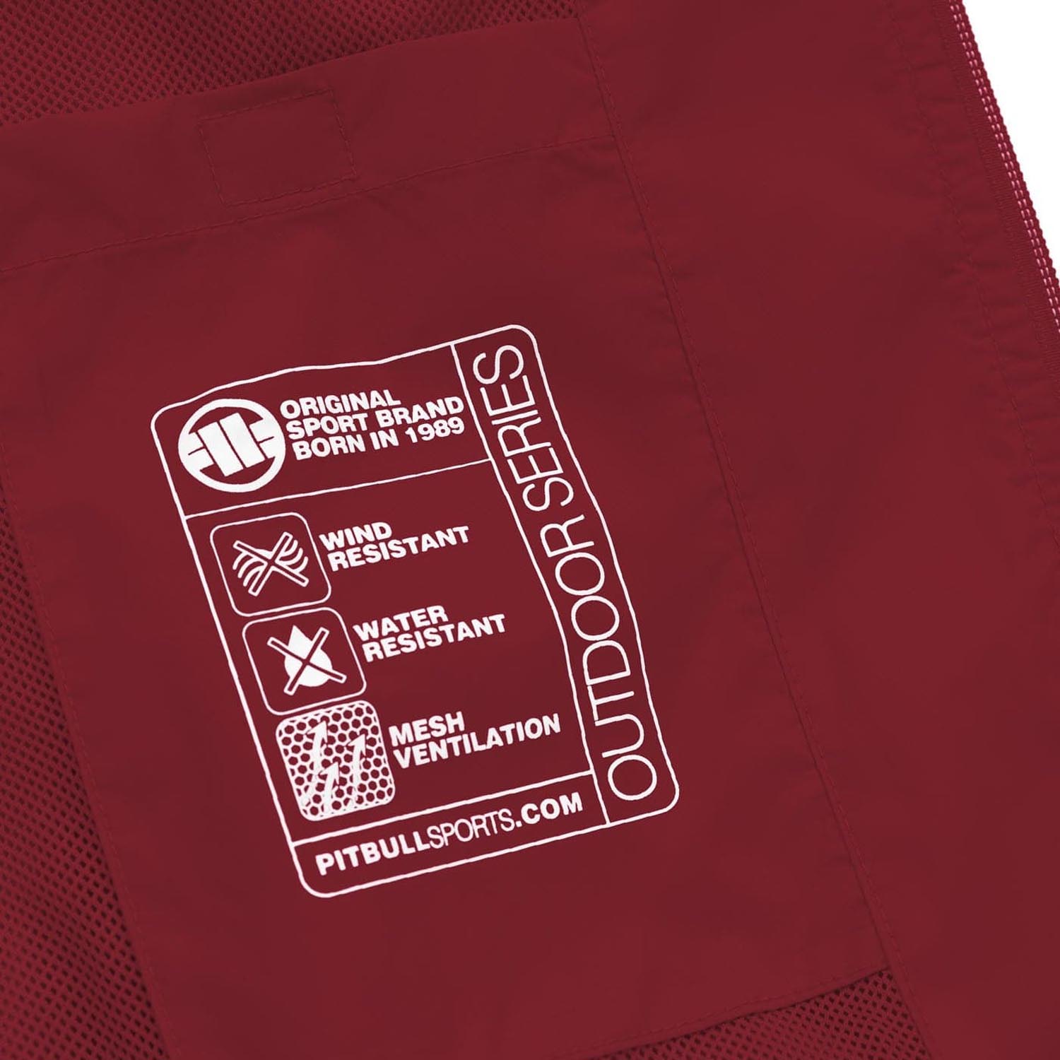 Pit Bull West Coast Jacket, Athletic Logo, winered, S