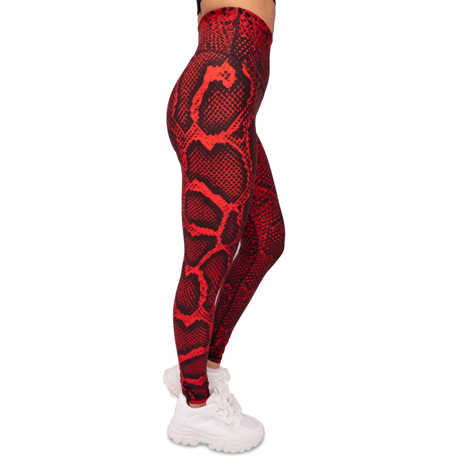 Anarchy Apparel Compression Leggings, Red Poison, XL