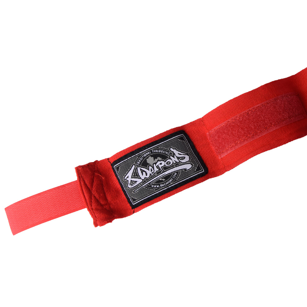 8 WEAPONS Hand Wraps, semi-elastic, 5 m, red