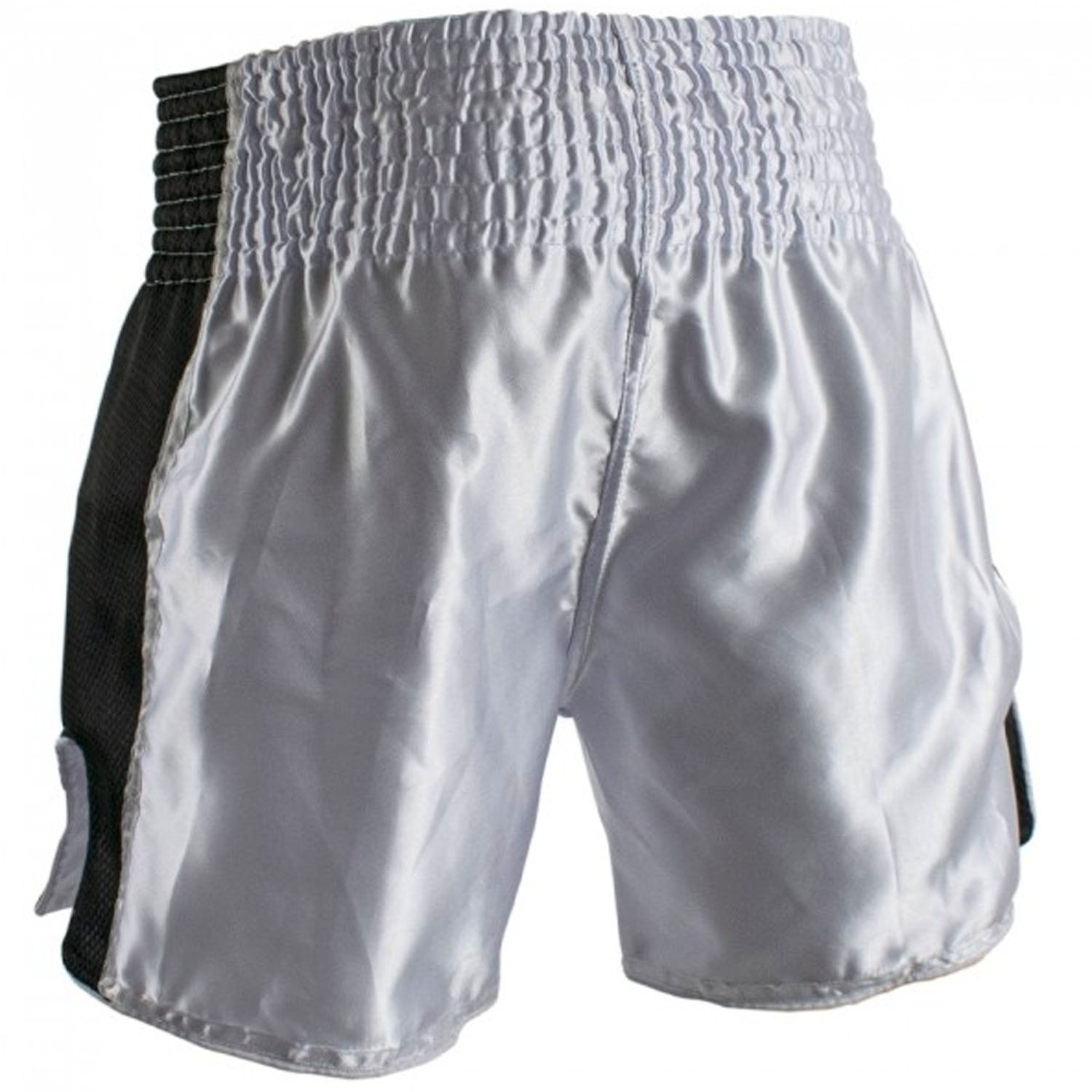 Super Pro, Muay Thai Shorts, Brave, weiß-schwarz, XL