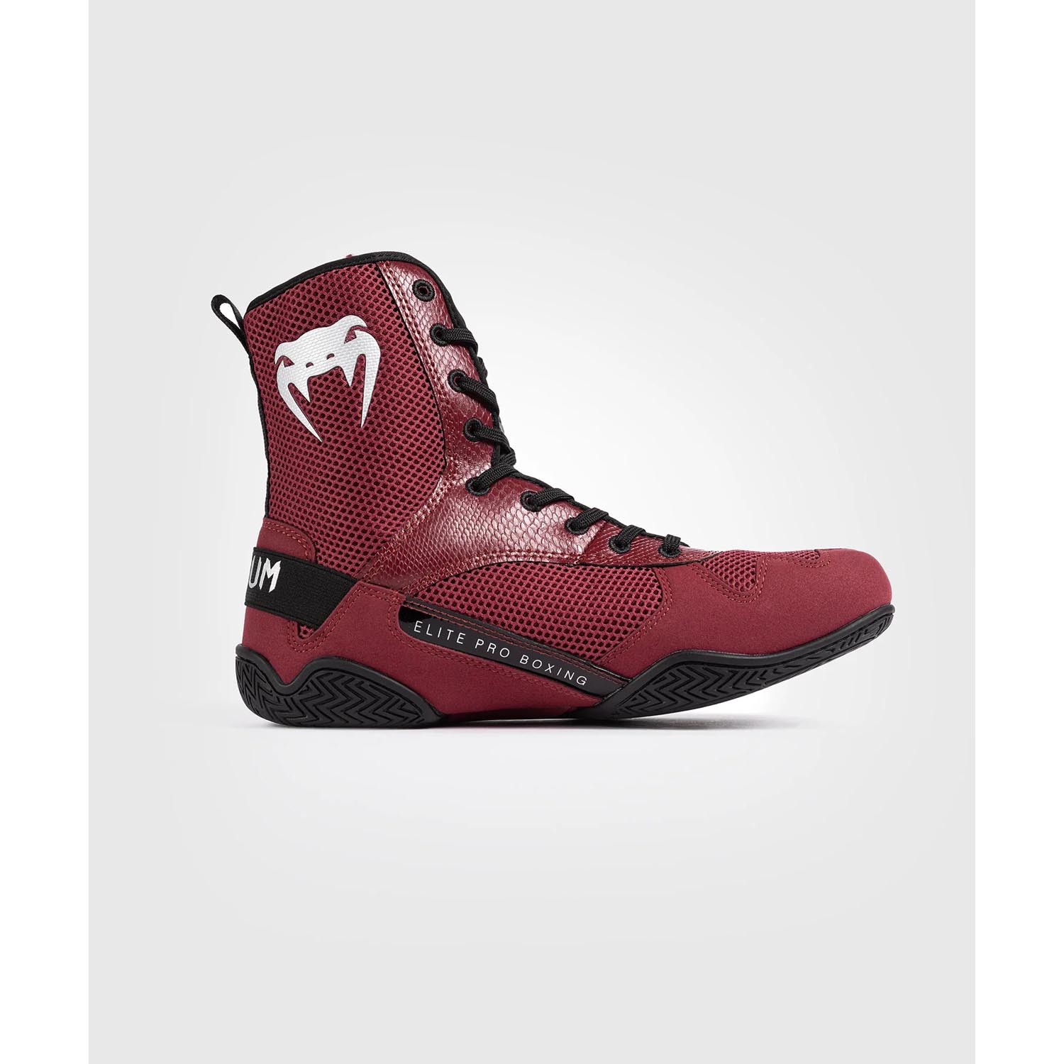 VENUM Boxing Shoes, Elite, red-silver, 46