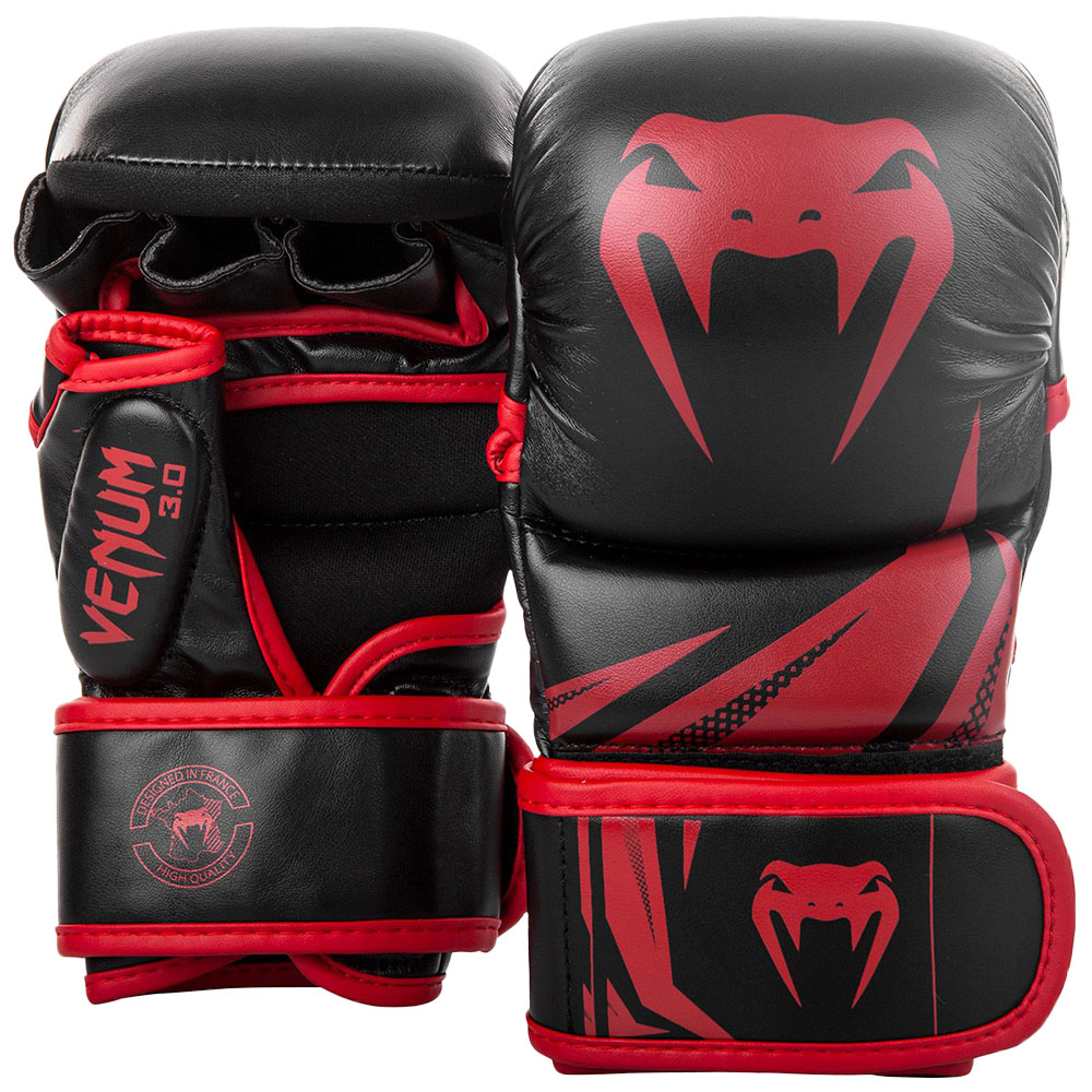 VENUM MMA Sparring Gloves, Challenger 3.0, black-red, M