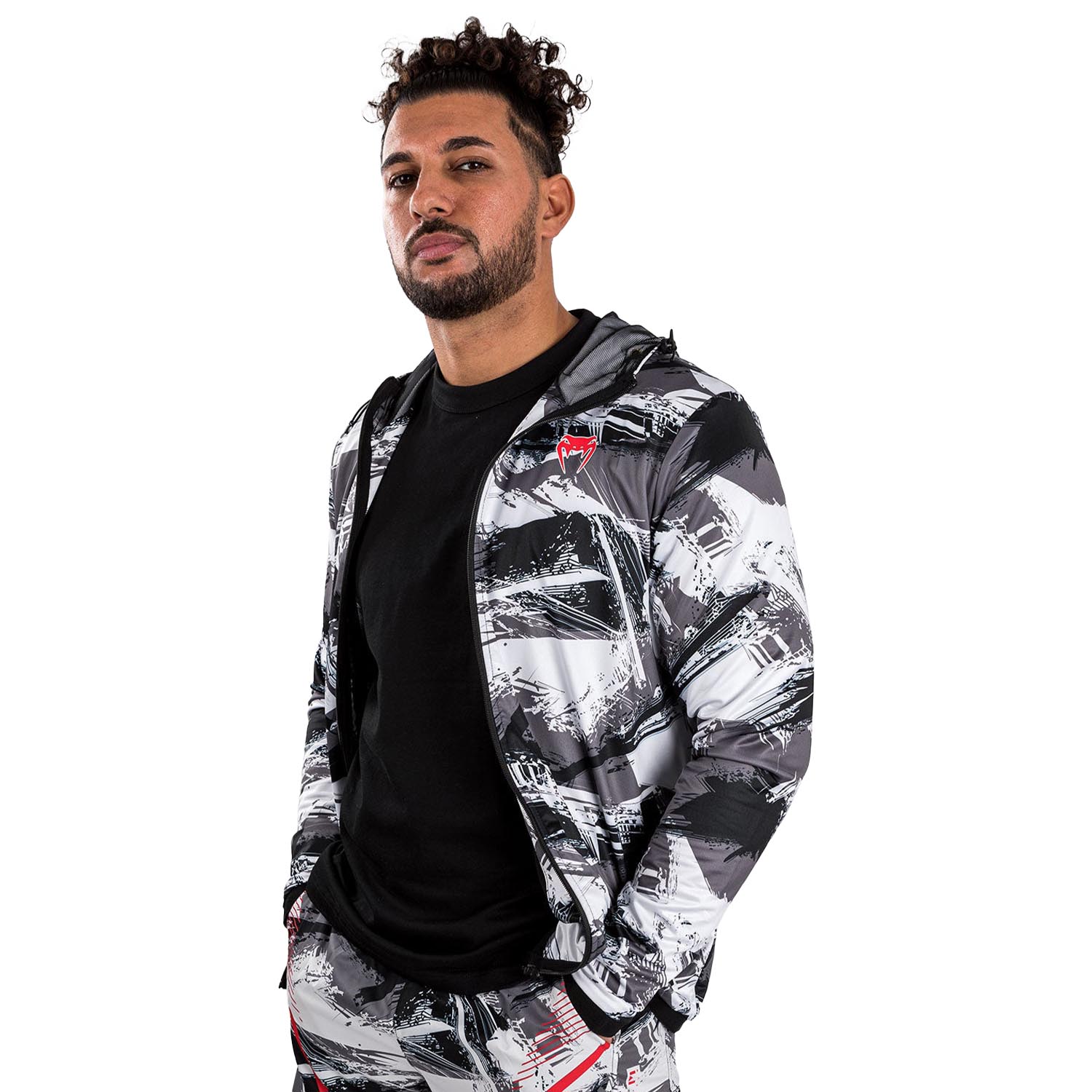 VENUM Zip Hoody, Electron 3.0, grau-rot, XL