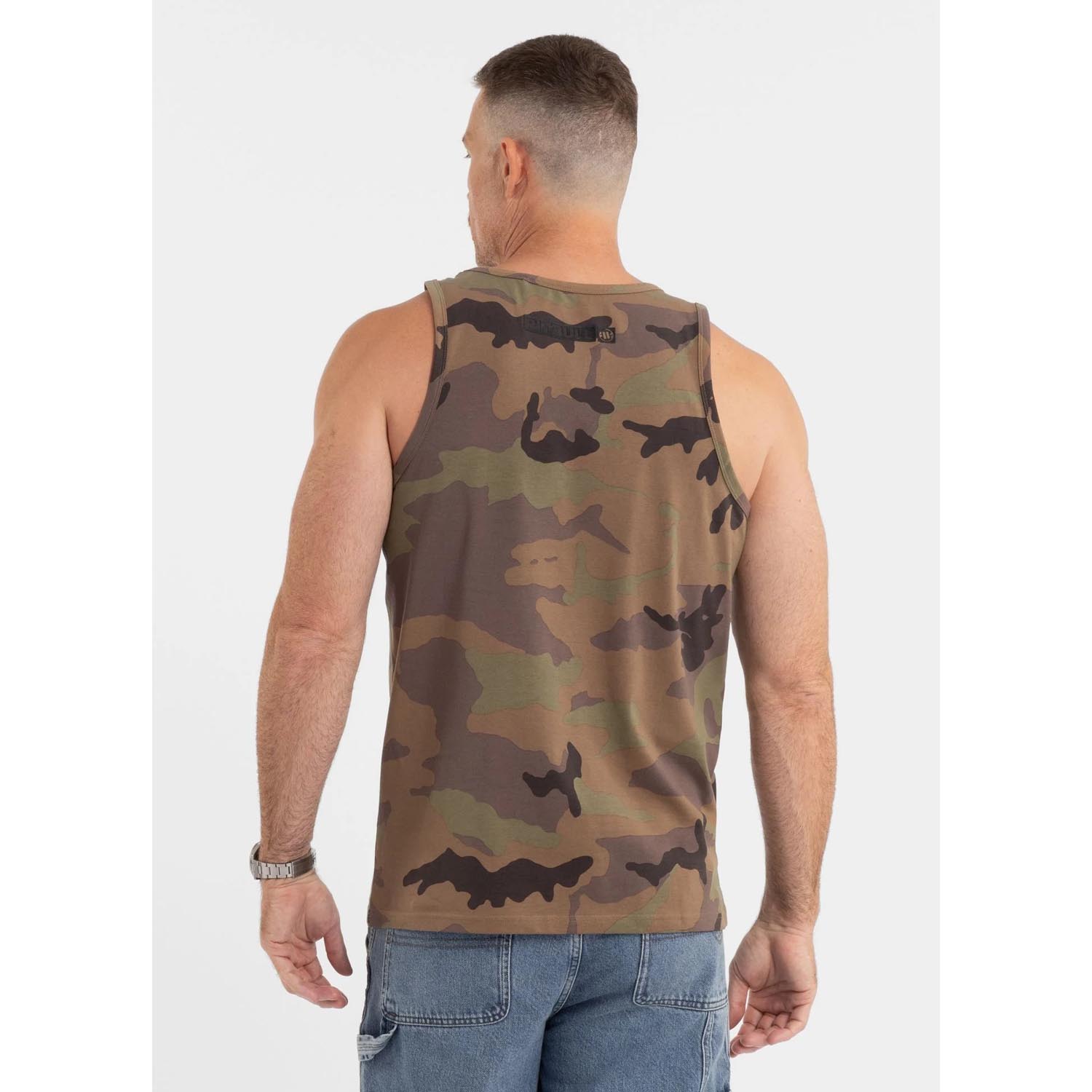 Pit Bull West Coast Tank Top, Hilltop, woodland-camo, XXXL
