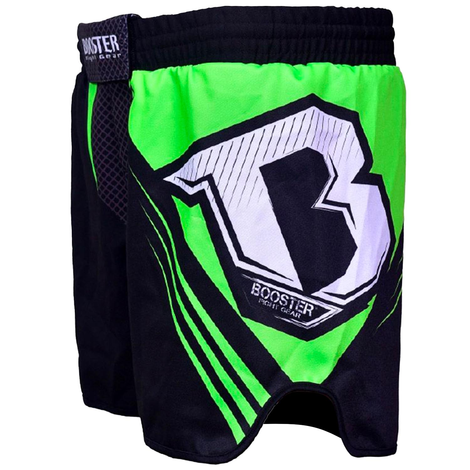 Booster MMA Fight Shorts, Xplosion 3, black-green, S