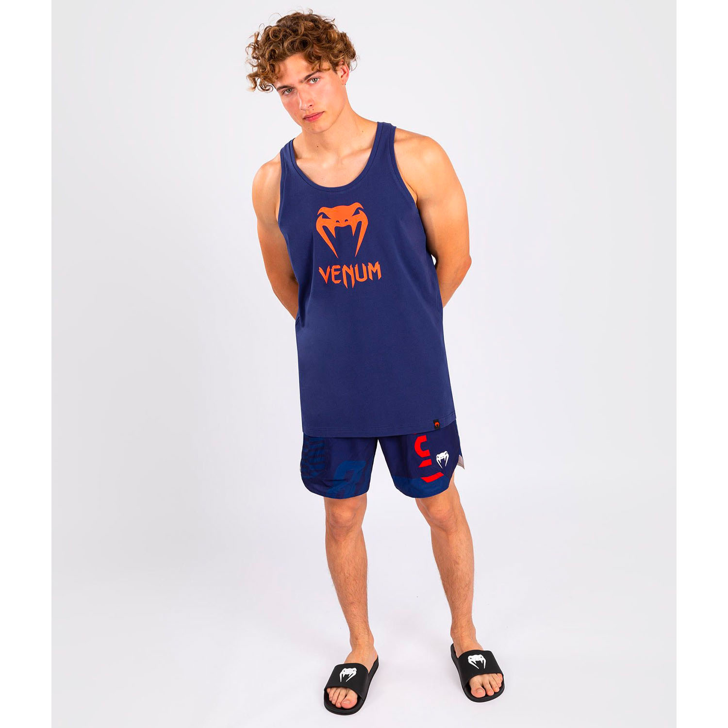 VENUM Tank Top, Classic, navy-orange, S