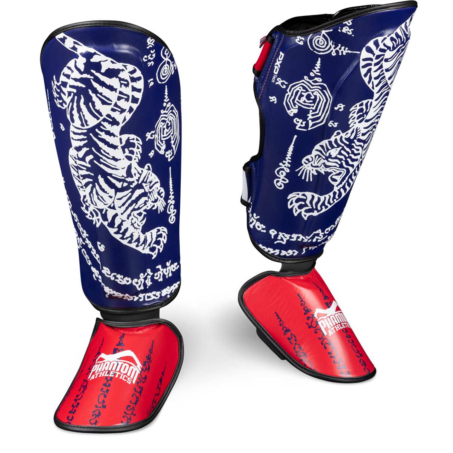 Phantom Athletics Shin Guard, Muay Thai, blue, S/M