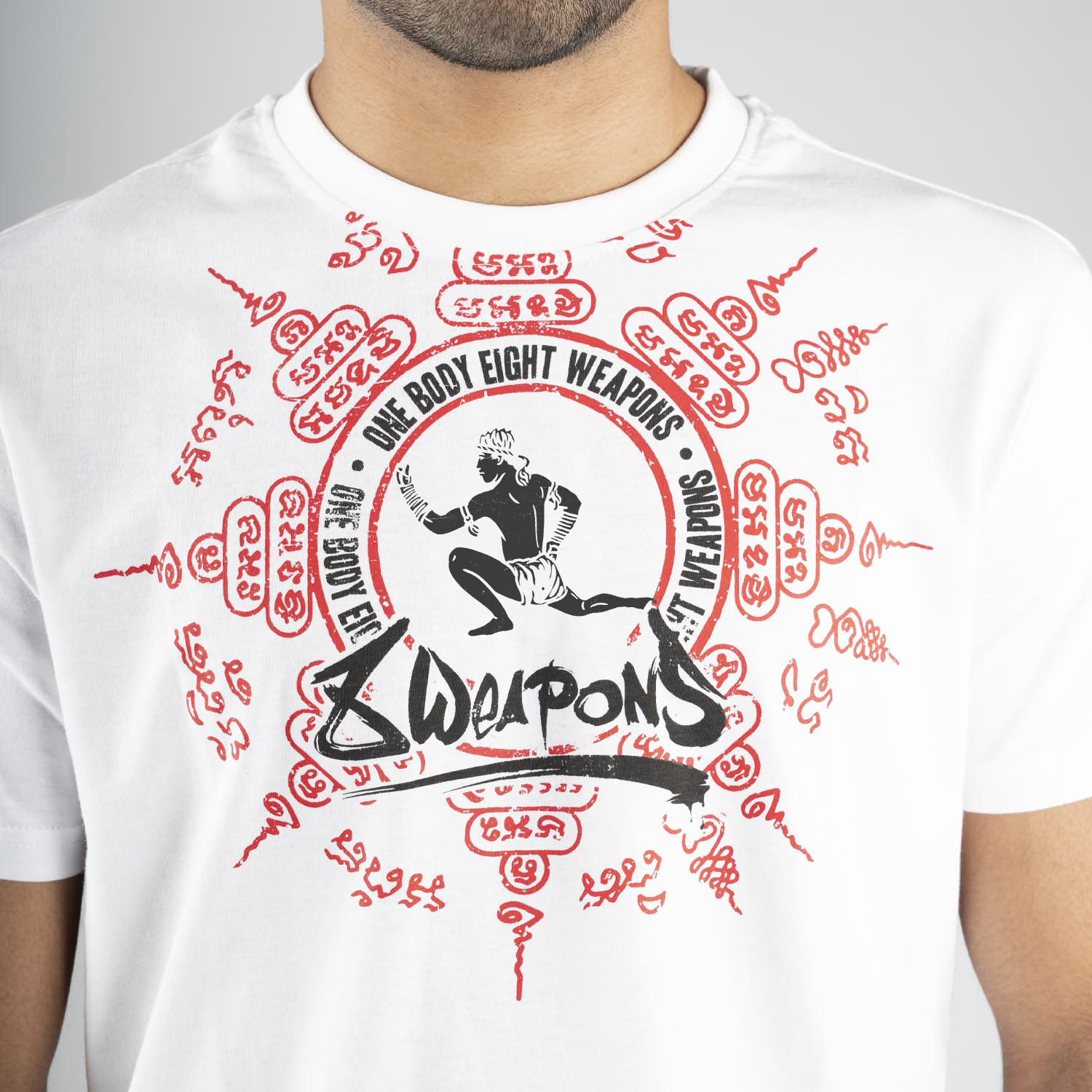 8 WEAPONS T-Shirt, Eight Ways, White, XXL