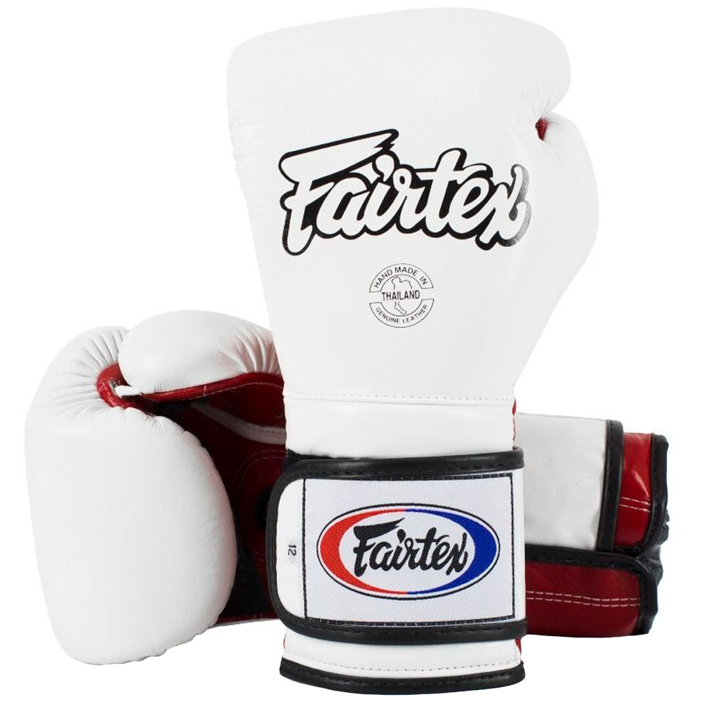 Fairtex Boxhandschuhe, BGV9, Mexican Style, weiß-rot, 16 Oz