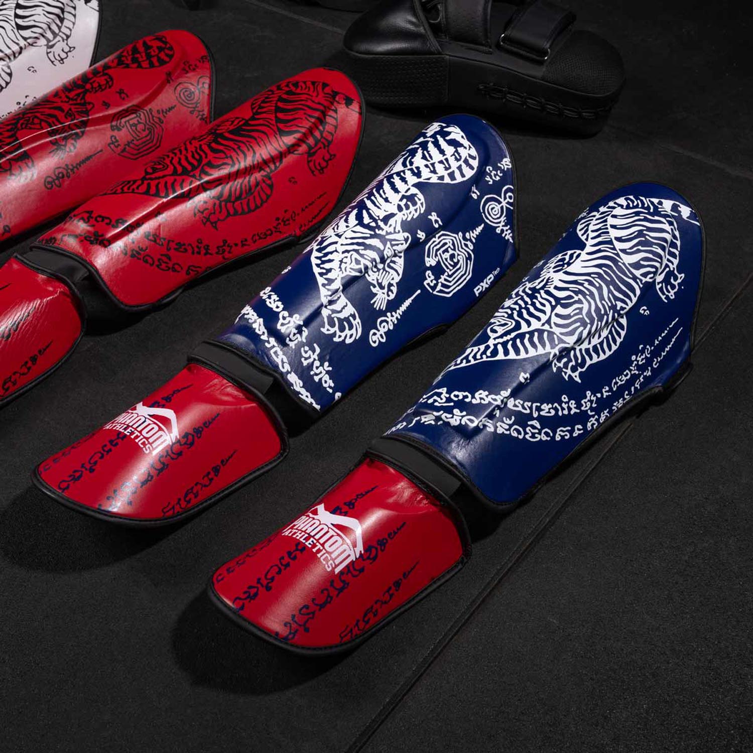 Phantom Athletics Shin Guard, Muay Thai, blue, S/M