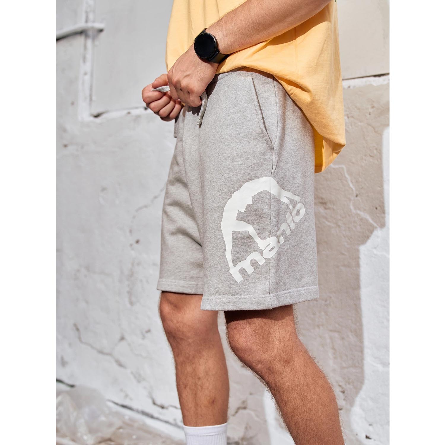 MANTO Shorts, Logo, grey, XXL