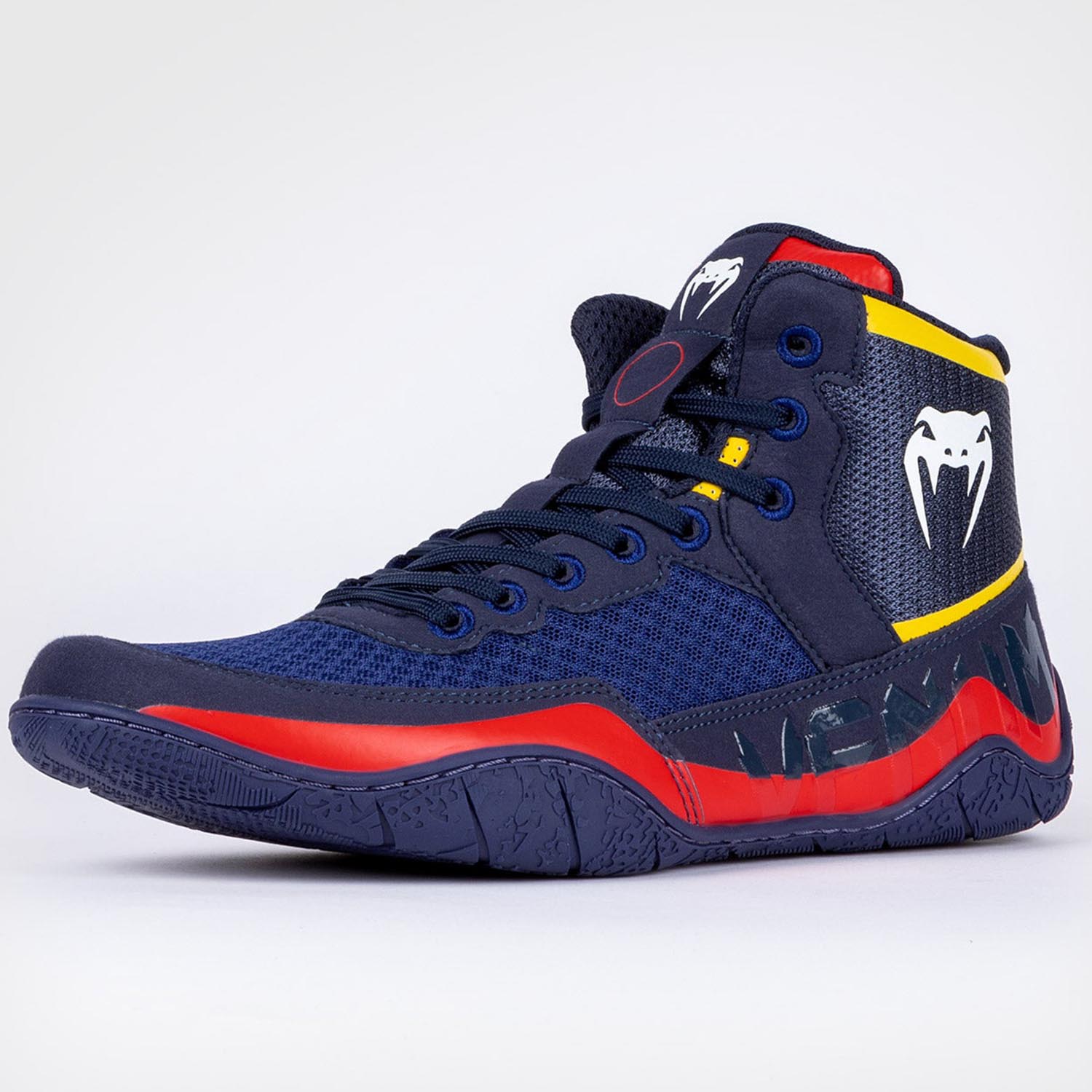 VENUM Wrestling Shoes, Elite, blue-yellow, 40