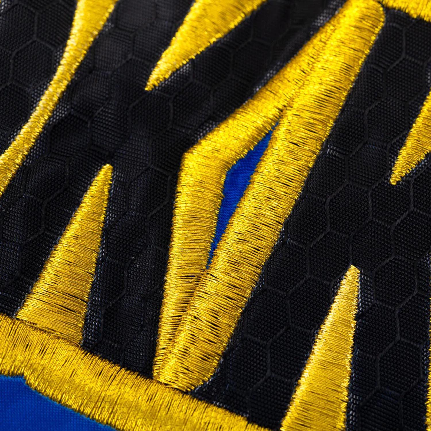 YOKKAO Muay Thai Shorts, Original Gold, blue-yellow-black, XXL
