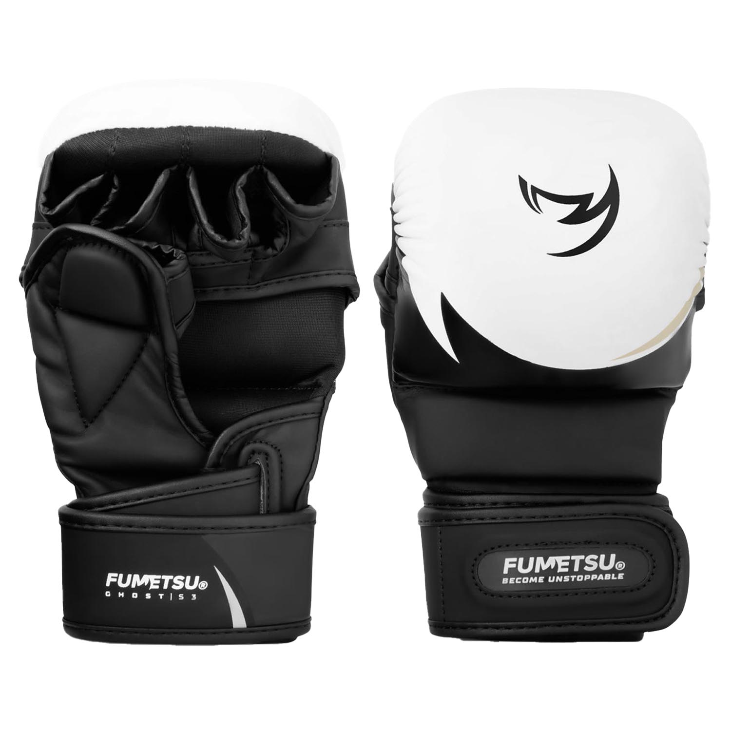 Fumetsu MMA Sparring Gloves, Ghost S3, white-black-grey, L/XL