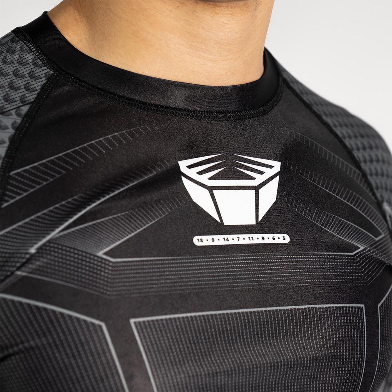RINGLIFE Rashguard, L/S - Octaring 2.0 schwarz-grau 3XL