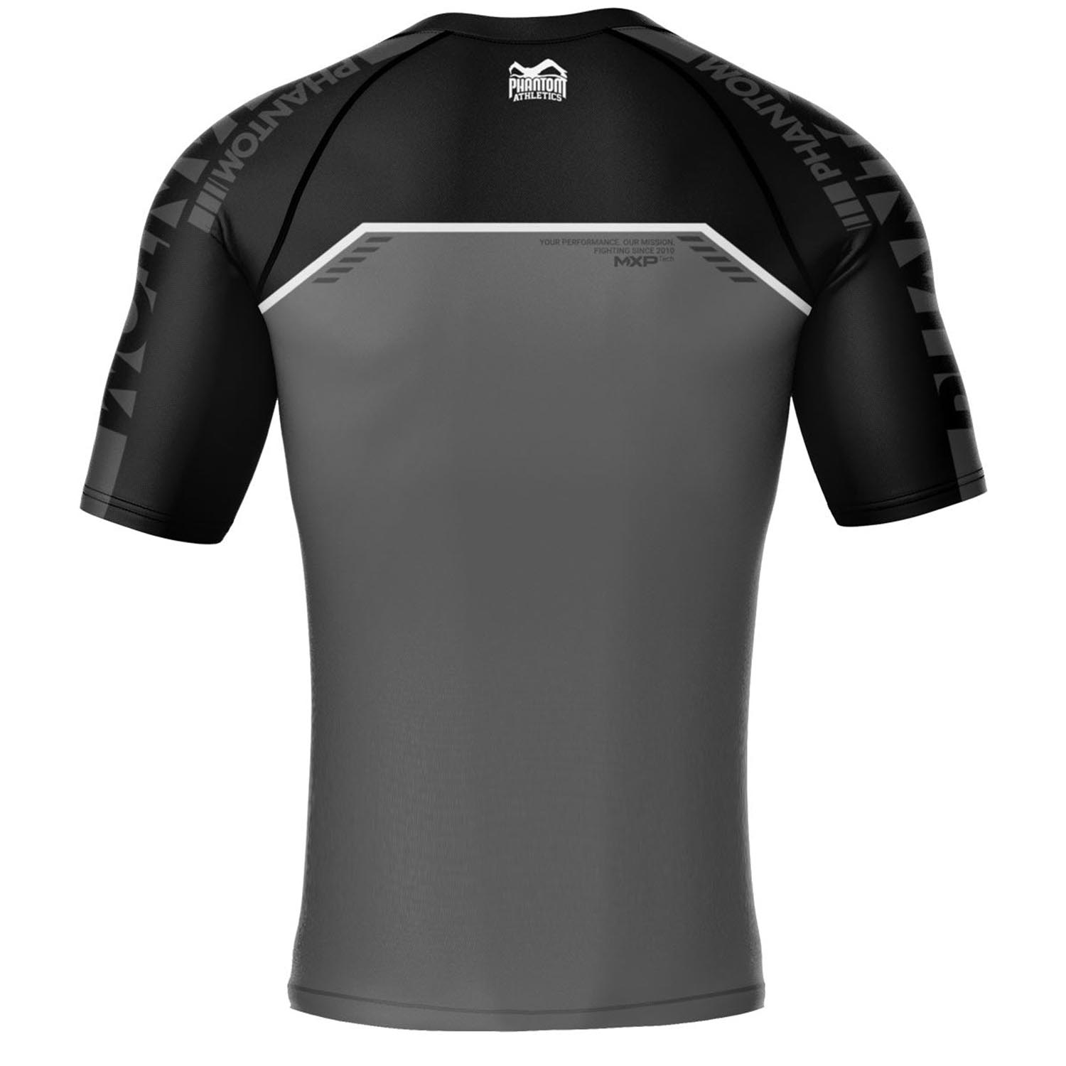 Phantom Athletics Rashguard, S/S, Evo Apex, black-grey, L