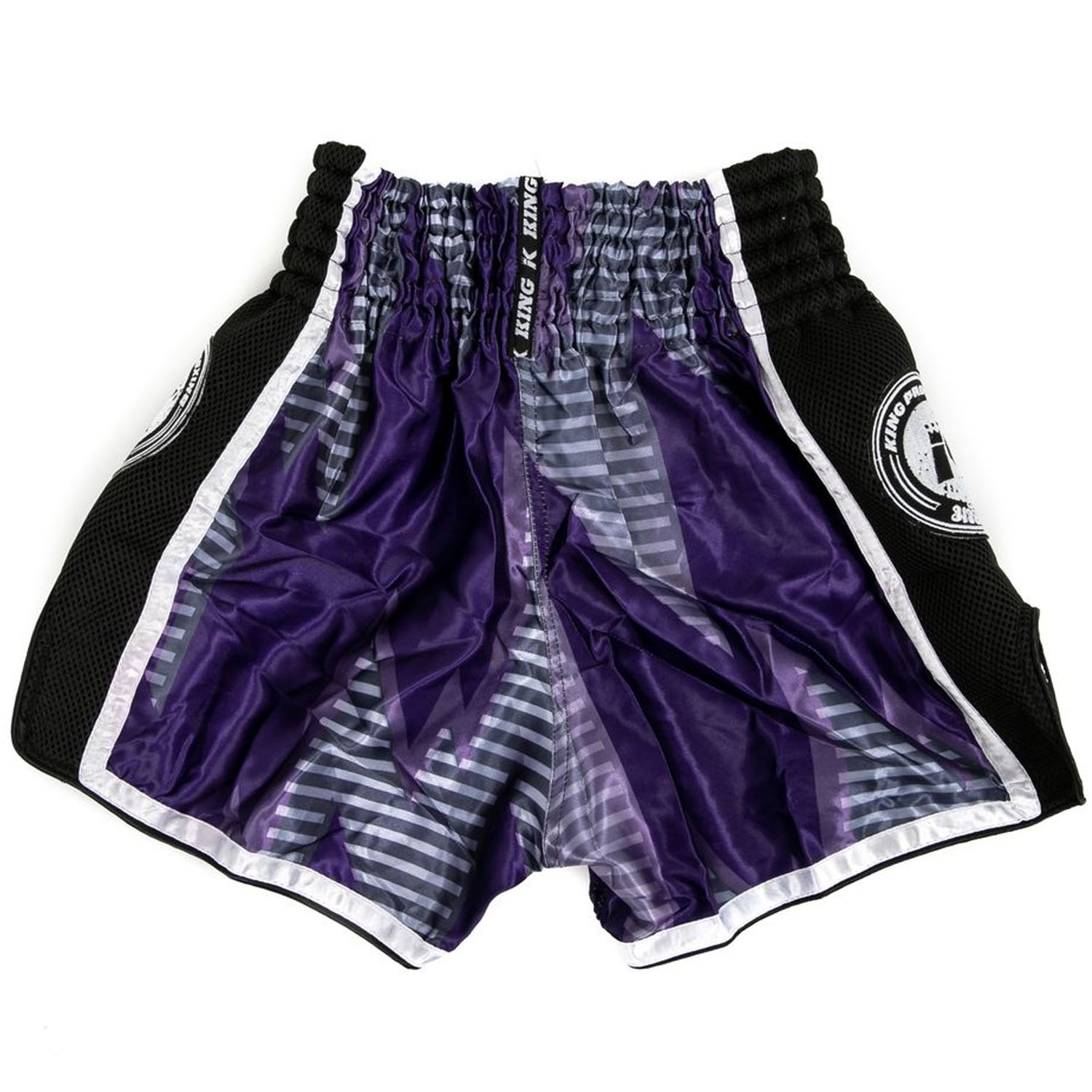 KING PRO BOXING, Muay Thai Shorts, Stadium 4, black-purple, M