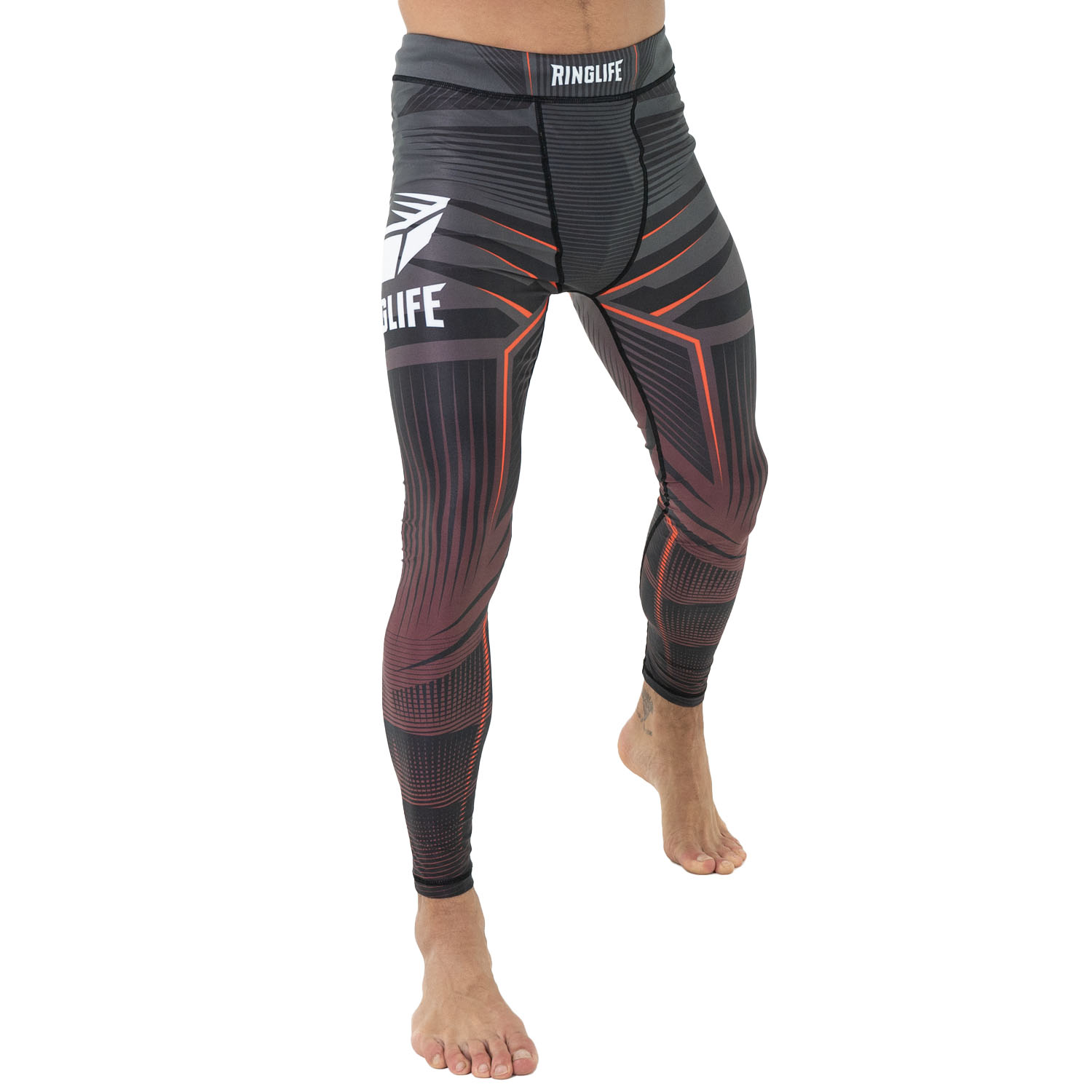 RINGLIFE Compression Pants - Octaring schwarz-rot S