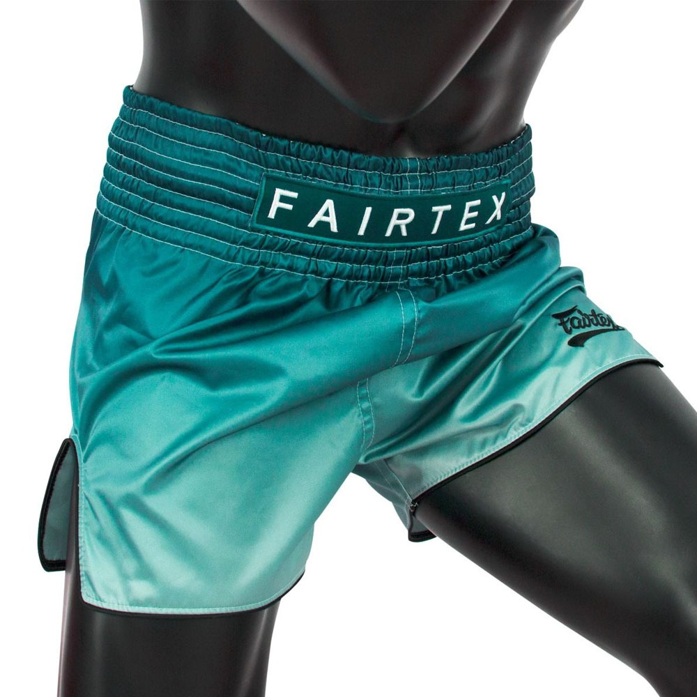 Fairtex Muay Thai Shorts, BS1906, green-white, S