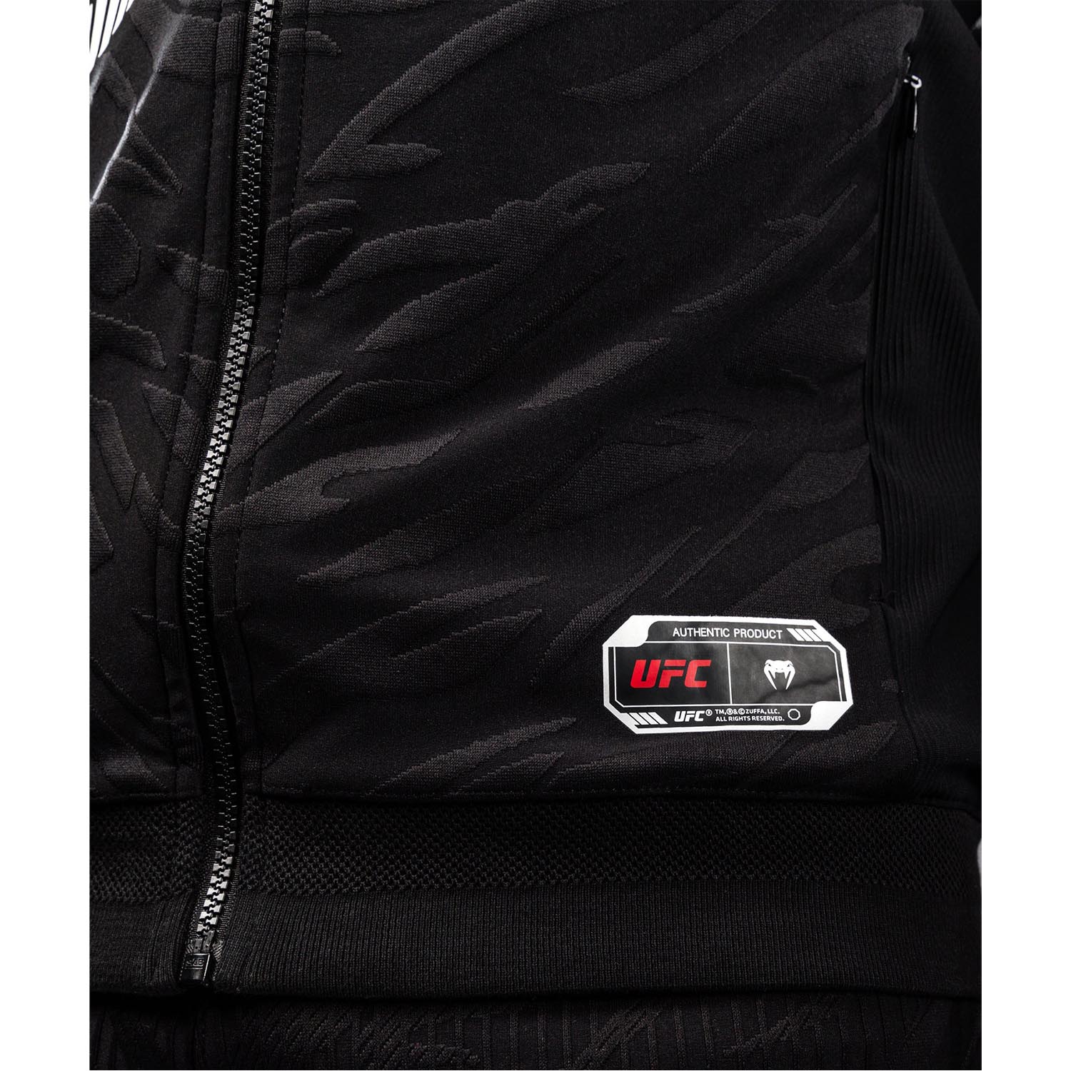 VENUM Zip Hoody, UFC Fusion Authentic Fight Night, black-white, XL