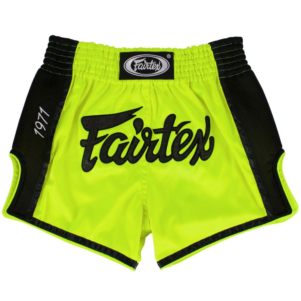 Fairtex Muay Thai Shorts, BS1706, neon-yellow, M