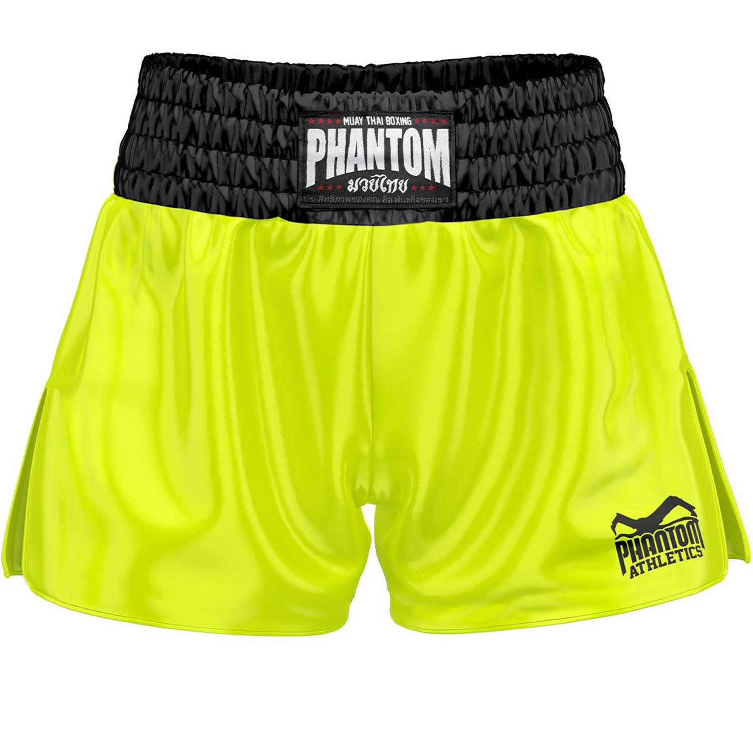 Phantom Athletics Muay Thai Shorts, Team, neon yellow, XL