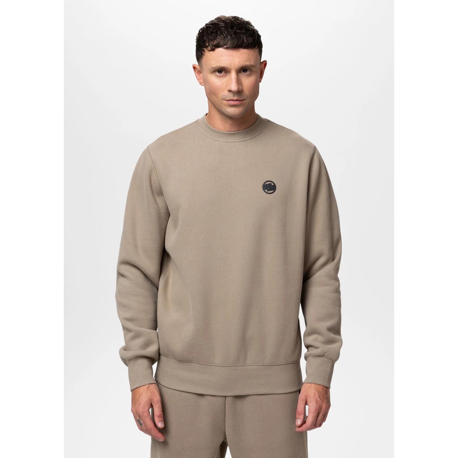Pit Bull West Coast Pullover, Small Logo, sand, XXXL