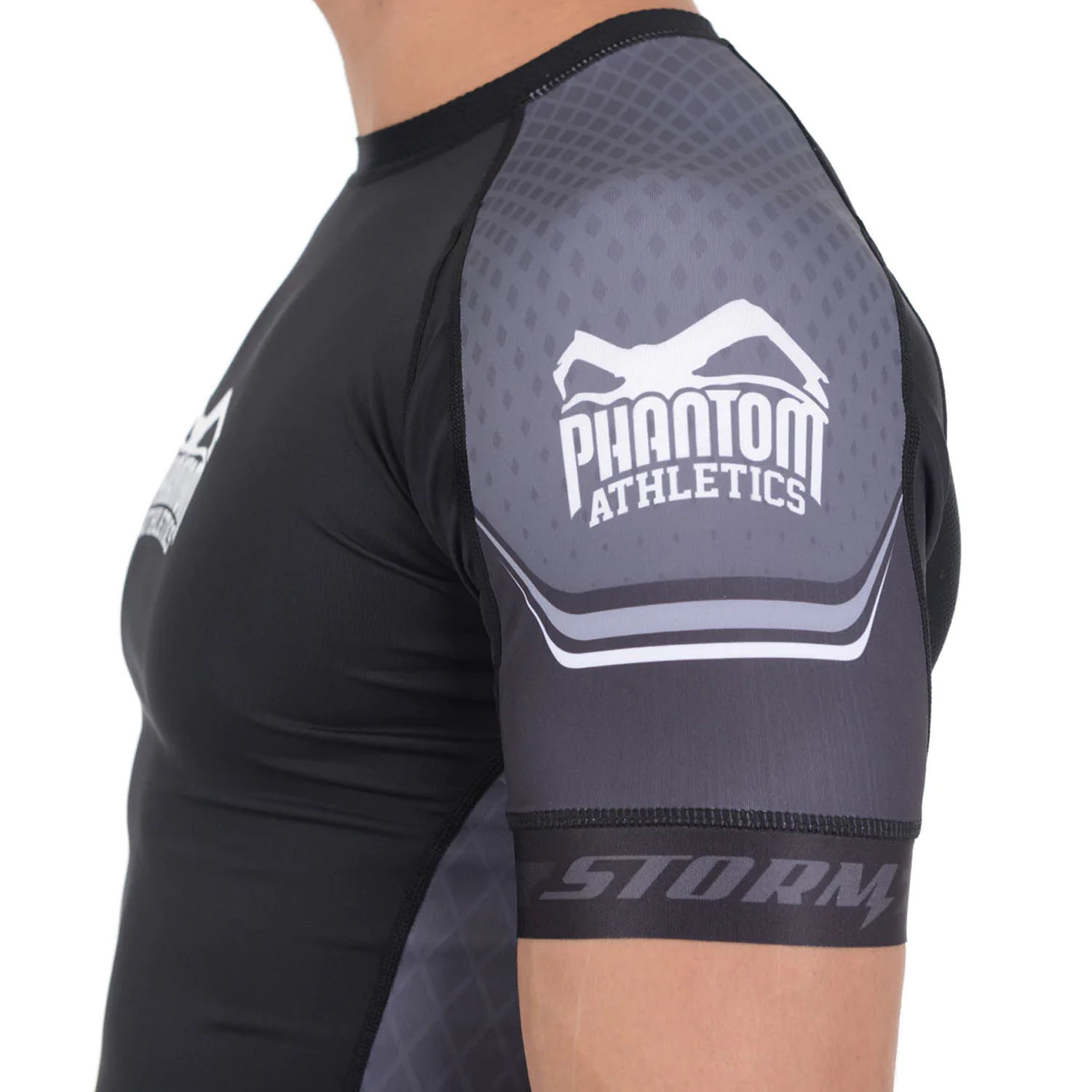 Phantom Athletics Rashguard, S/S, Storm Nitro, schwarz-grau, M
