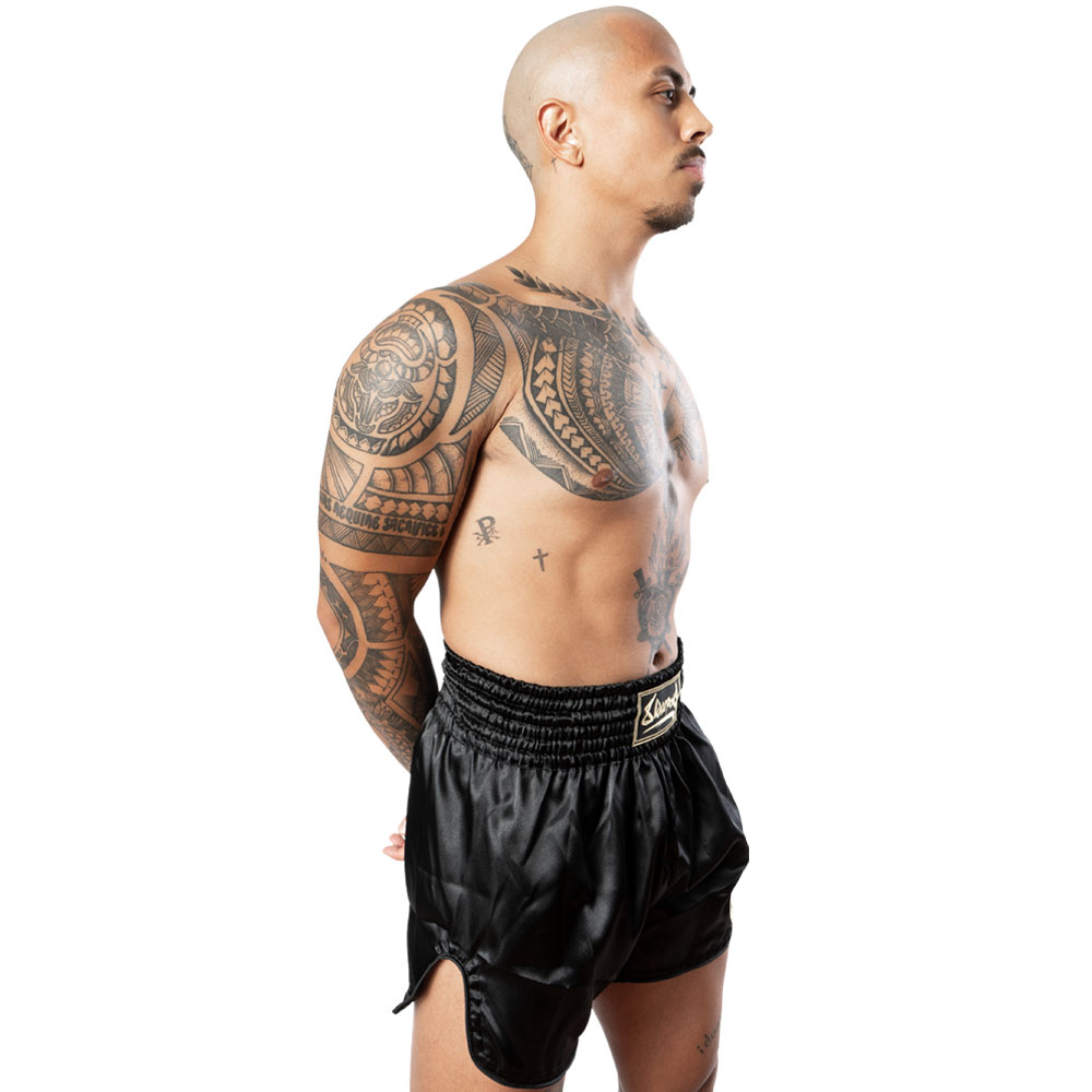 8 WEAPONS Strike Shorts, black-gold, XXL