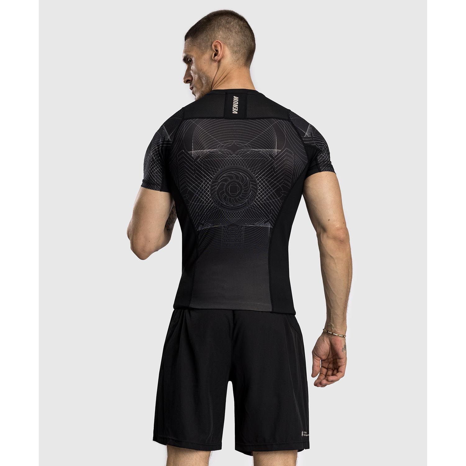 VENUM Rashguard, S/S, G-Fit Air, black-beige, L