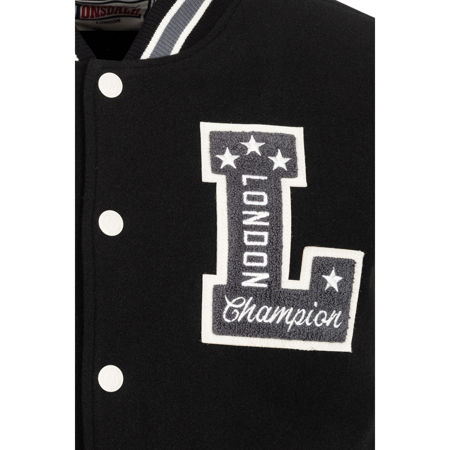 Lonsdale Jacke, Waterstein, schwarz-weiß, S