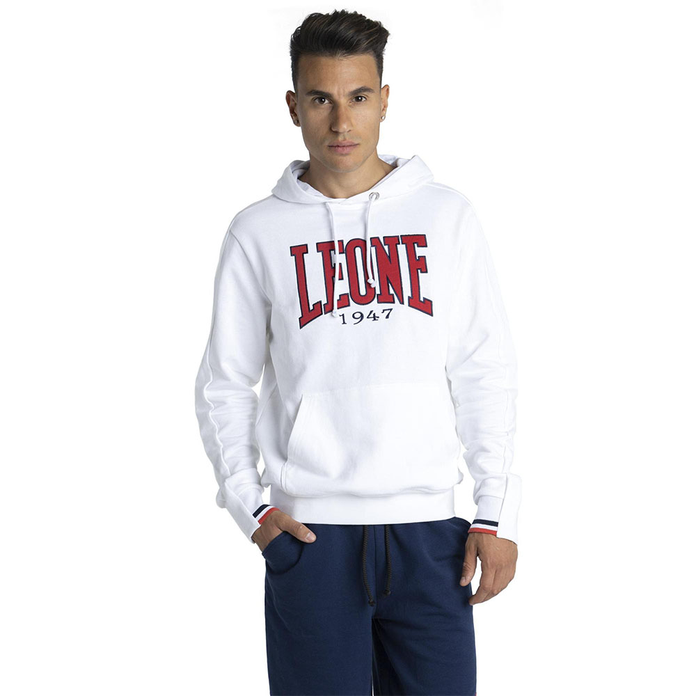 LEONE Hoody, Sporty, white, XL