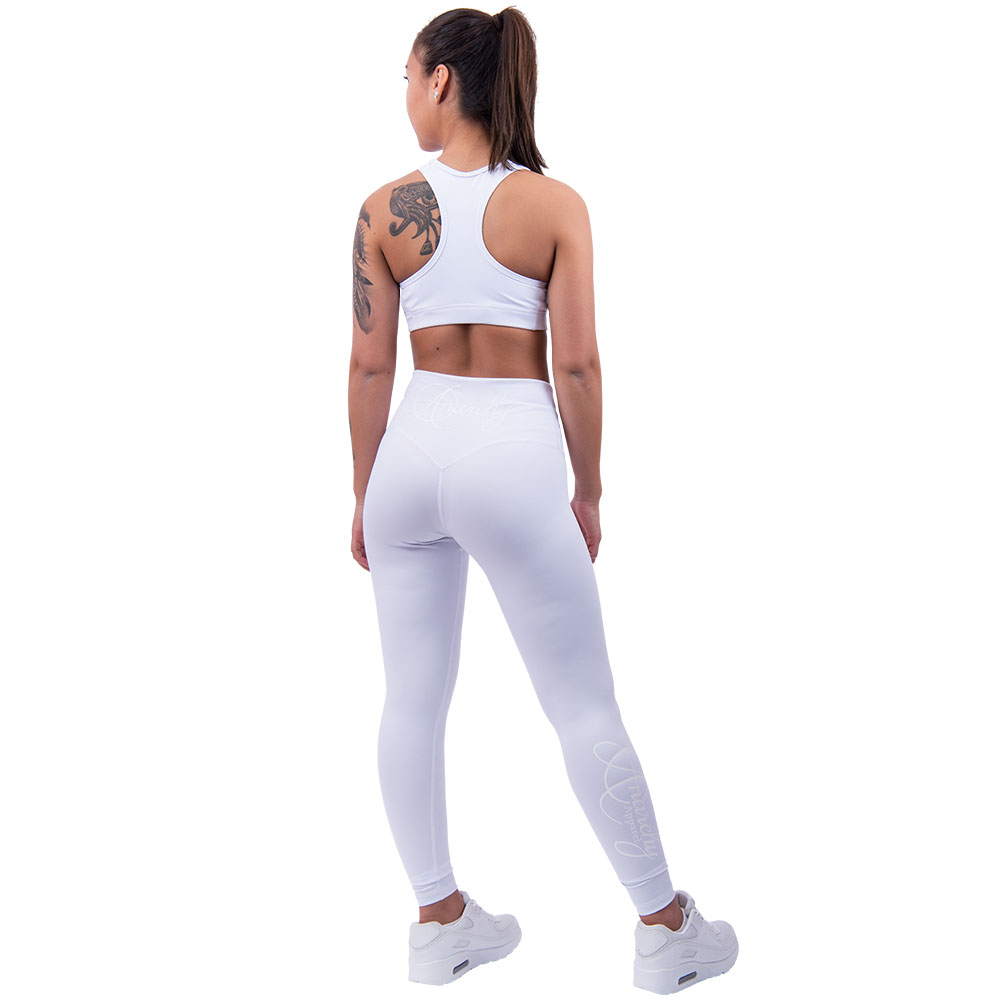 Anarchy Apparel Sports Bra, Stealth, weiß, XS