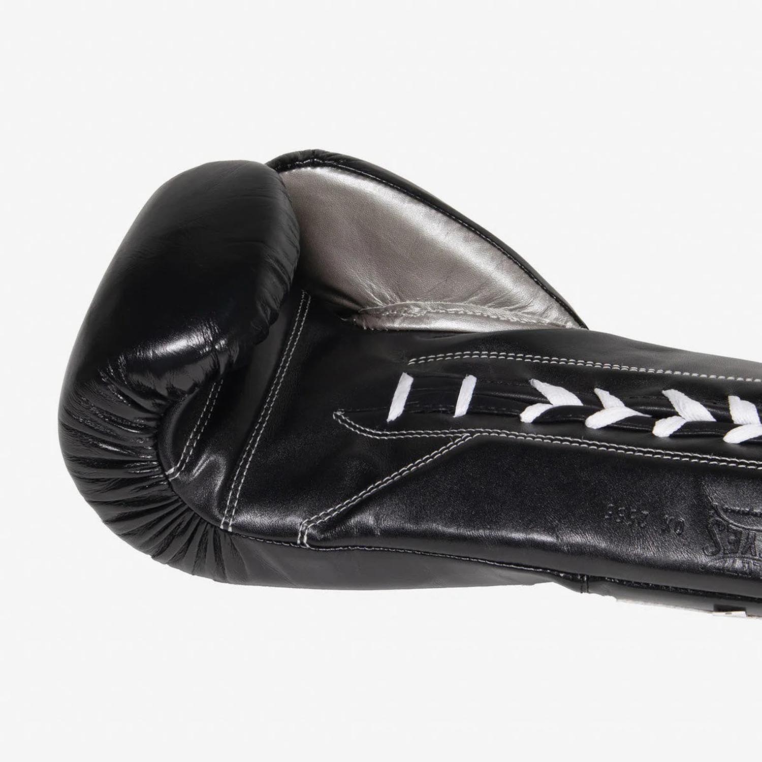 Cleto Reyes Boxhandschuhe, Safetec Contest, schwarz-silber, 10 Oz
