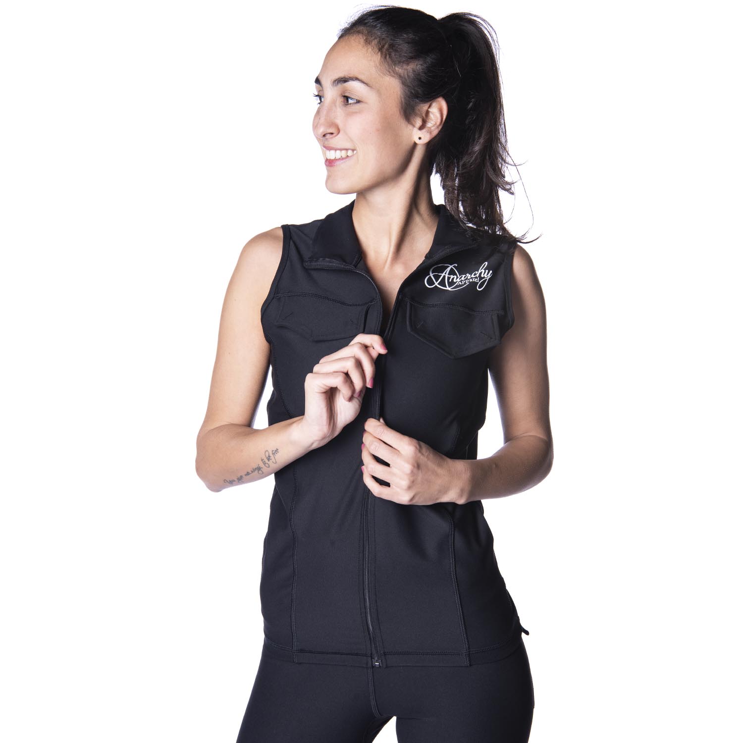 Anarchy Apparel Vest, Confidence Army, black