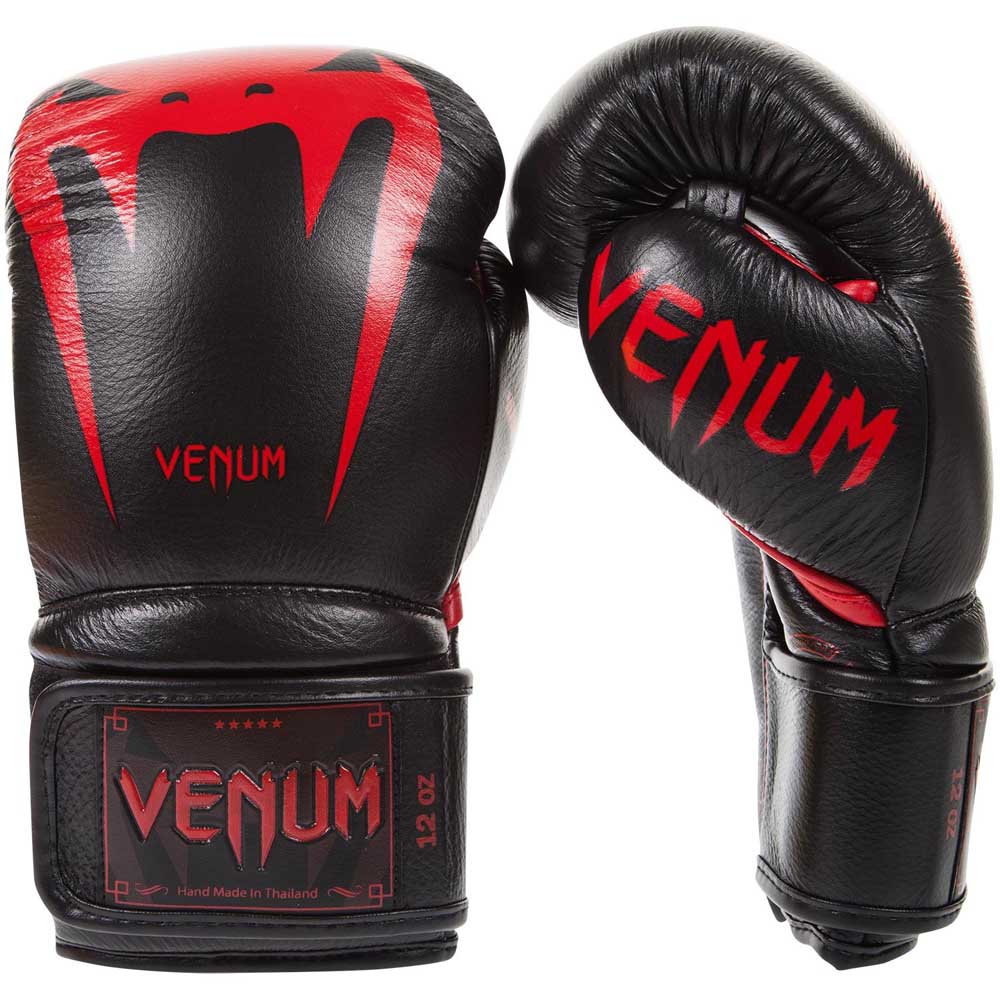 VENUM Boxhandschuhe, Giant 3.0, Nappa Leder, schwarz-rot, 14 Oz