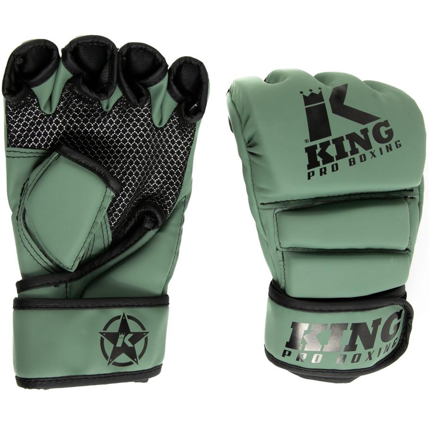 KING PRO BOXING MMA Gloves, Revo 3, khaki M