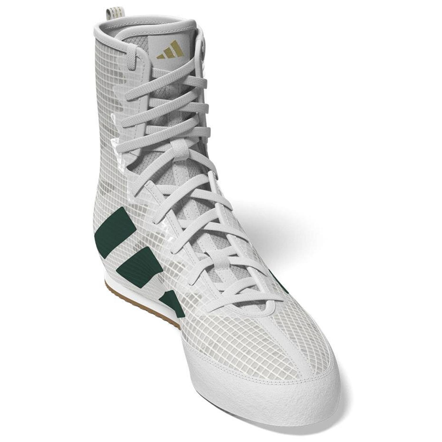 adidas Boxing Shoes, Box Hog 4, white-green, 47 ⅓ (UK 12)
