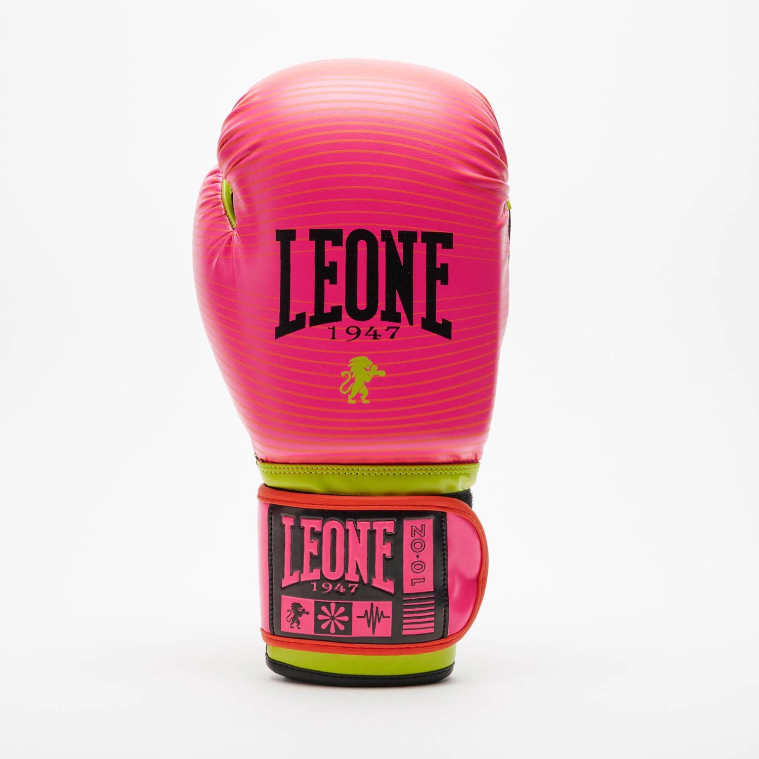 LEONE Boxing Gloves, Waves, pink, 16 Oz